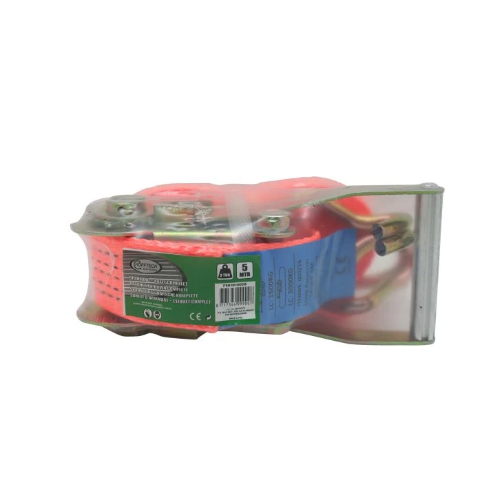 000256 Spanband Met Ratel Compleet 5 Mtr 3 Ton 4 000256 Spanband Met Ratel Compleet 5 Mtr 3 Ton - Afbeelding 2