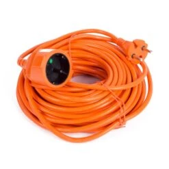 006472 Verlengsnoer 2X1.5 Niet Geaard 20 Mtr Oranje