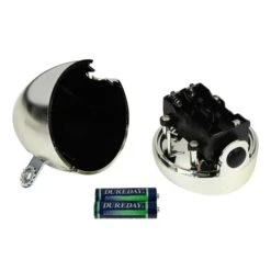 011682 Fietskoplamp 1 LED Chrome