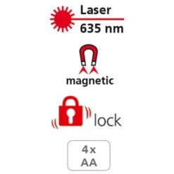 Makita Laserliner MasterCross-Laser 2 Kruislijnlaserset In Koffer - 2 Lijnen - Rood - 031.350A -Makita Shop Nederland 031 350a 7