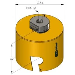 ProFit Multi Purpose Gatzaag 84 Mm Met Hardmetalen Tanden. 9 ProFit Multi Purpose Gatzaag 84 Mm Met Hardmetalen Tanden. -Makita Shop Nederland 09081084drw