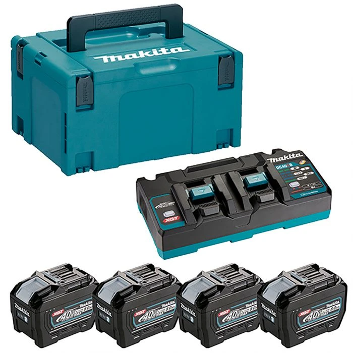 Makita 1910A8-3 Startset XGT DC40RB/4xBL4080F 4 Makita 1910A8-3 Startset XGT DC40RB/4xBL4080F - Afbeelding 2