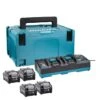 Makita 191U28-6 Startset XGT DC40RB/4xBL4040 -Makita Shop Nederland 191u28 6 c1l0