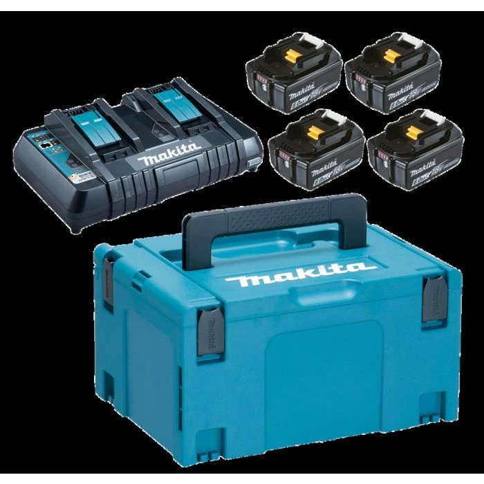 Makita 198091-4 Startset LXT DC18RD + 4x BL1860B 17 Makita 198091-4 Startset LXT DC18RD + 4x BL1860B - Afbeelding 15