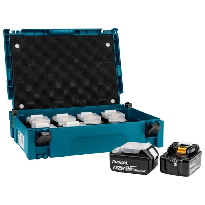Makita Accu Opberg-Mbox 8-dlg + 8x Accu BL1850b 4 Makita Accu Opberg-Mbox 8-dlg + 8x Accu BL1850b - Afbeelding 2