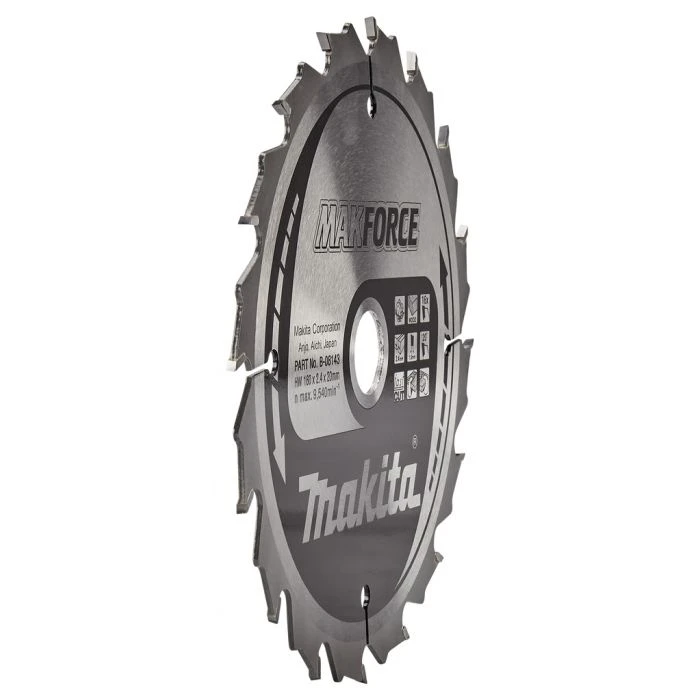 Makita B-08143 Cirkelzaagblad Hout 4 Makita B-08143 Cirkelzaagblad Hout - Afbeelding 2