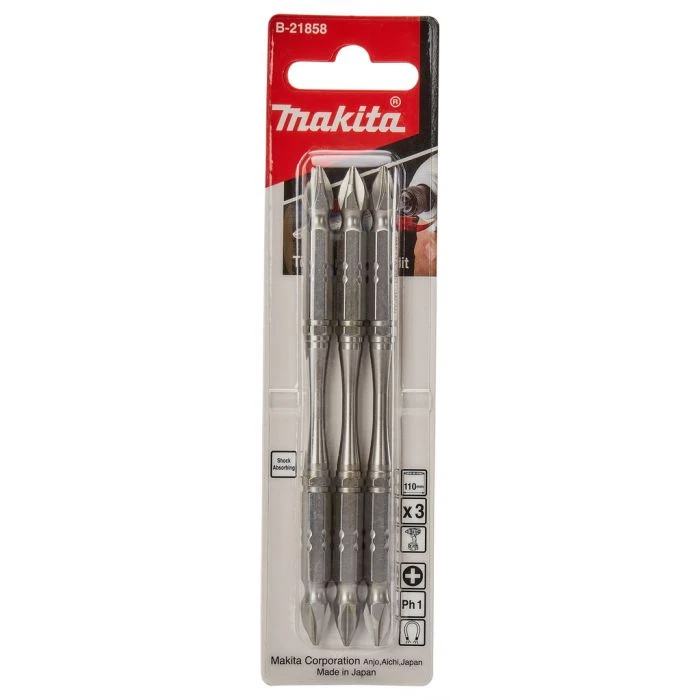 Makita B-21858 Slagschroefbit PH1x110mm 5 Makita B-21858 Slagschroefbit PH1x110mm - Afbeelding 3