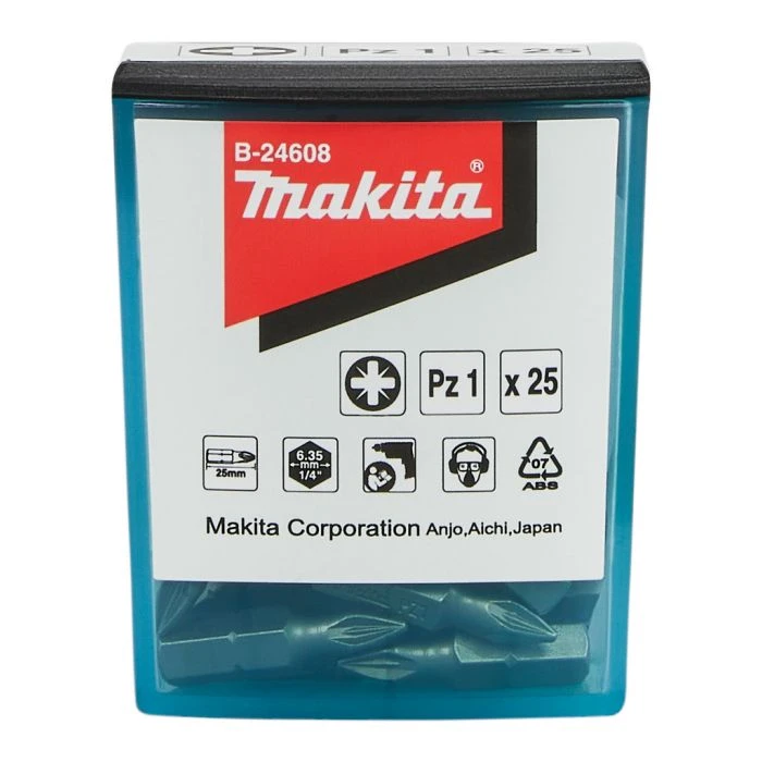 Makita B-24608 Schroefbit PZ1x25mm 8 Makita B-24608 Schroefbit PZ1x25mm - Afbeelding 6