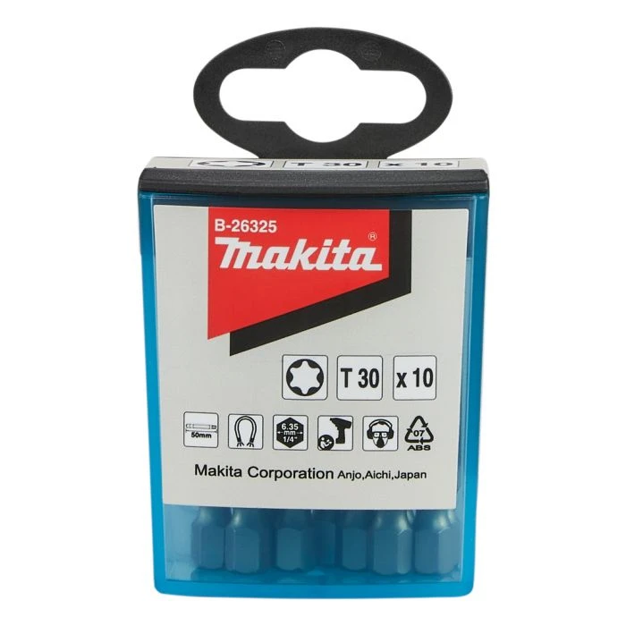 Makita B-26325 Schroefbit T30x50 10st 7 Makita B-26325 Schroefbit T30x50 10st - Afbeelding 5