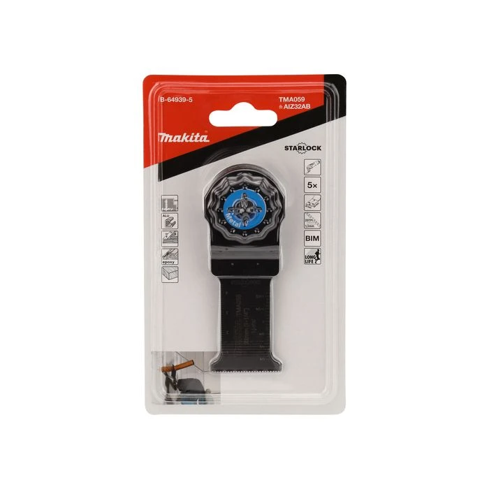 Makita B-64939-5 TMA059 Invalzaagblad 32x50mm Staal (5st) 5 Makita B-64939-5 TMA059 Invalzaagblad 32x50mm Staal (5st) - Afbeelding 3