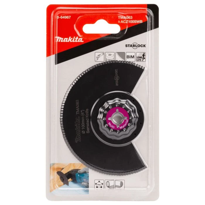 Makita B-64967 TMA063 Segmentmes 100mm 4 Makita B-64967 TMA063 Segmentmes 100mm - Afbeelding 2