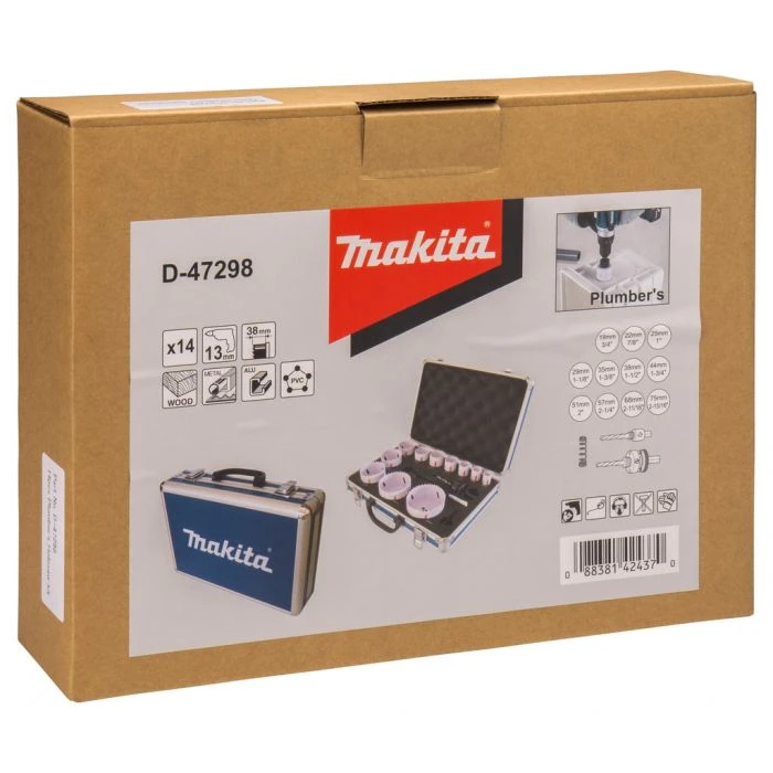Makita D-47298 Gatzaagset 14-delig 14 Makita D-47298 Gatzaagset 14-delig - Afbeelding 12