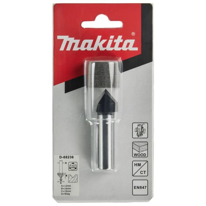 Makita D-68236 V-groeffrees 19,0x16,0 S12 7 Makita D-68236 V-groeffrees 19,0x16,0 S12 - Afbeelding 5