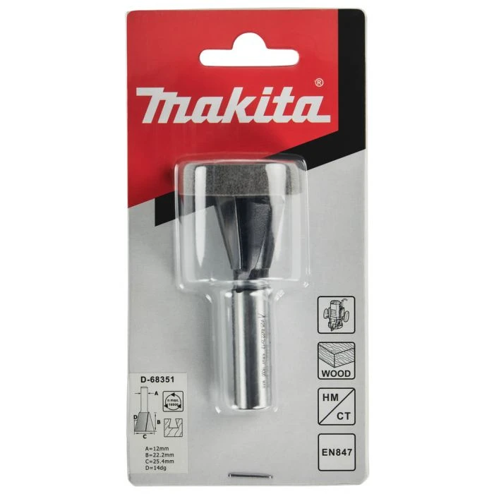 Makita D-68351 Zwaluwstaartfrees 25,4x22,2 S12 7 Makita D-68351 Zwaluwstaartfrees 25,4x22,2 S12 - Afbeelding 5