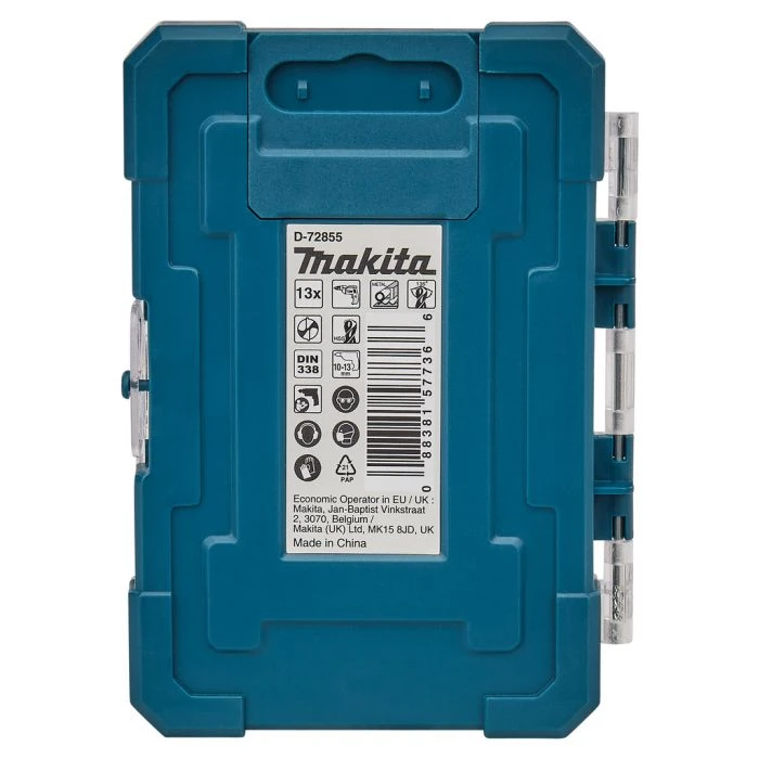 Makita D-72855 Metaalborenset 13-delig 10 Makita D-72855 Metaalborenset 13-delig - Afbeelding 8