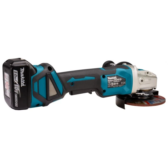 Makita DGA519RTJ 18 V Haakse Slijper 125 Mm X-LOCK 11 Makita DGA519RTJ 18 V Haakse Slijper 125 Mm X-LOCK - Afbeelding 9