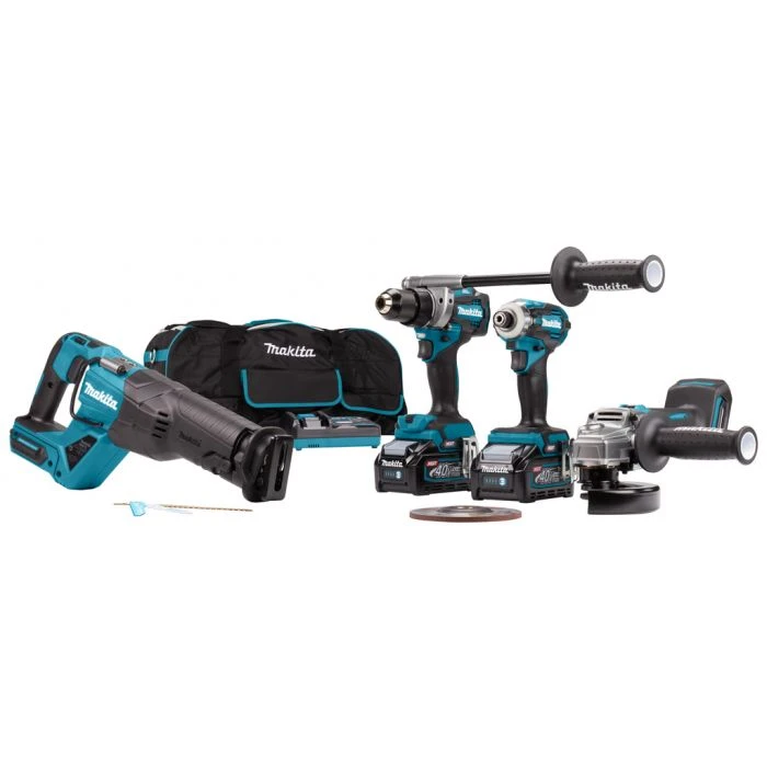 Makita DK0126G401 40 V Max Combiset Boren, (slag)schroeven, Slijpen En Zagen 3 Makita DK0126G401 40 V Max Combiset Boren, (slag)schroeven, Slijpen En Zagen