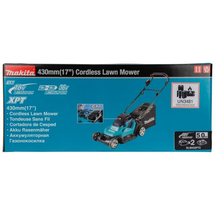 Makita DLM432PT2 LXT 2x18 V Accu Grasmaaier 43 Cm 7 Makita DLM432PT2 LXT 2x18 V Accu Grasmaaier 43 Cm - Afbeelding 5