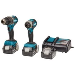 Makita DLX2180TJ1 18 V Combiset Voor Allround (klop)boor- En (slag)schroefklussen -Makita Shop Nederland DLX2180TJ1 C2R0 s101