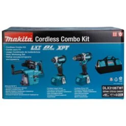 Makita DLX3106TW1 18 V Combiset Voor (slag)schroeven En Boren In Hout En Beton -Makita Shop Nederland DLX3106TW1 A1C1
