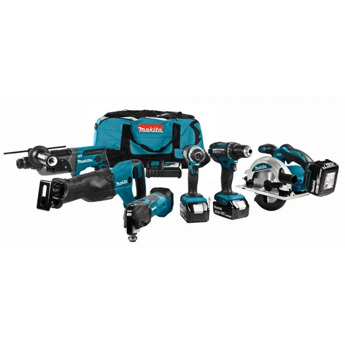 Makita DLX6038T 18 V Combiset Voor Divers Zaag-, Boor- En (slag)schroefwerk 5 Makita DLX6038T 18 V Combiset Voor Divers Zaag-, Boor- En (slag)schroefwerk - Afbeelding 3