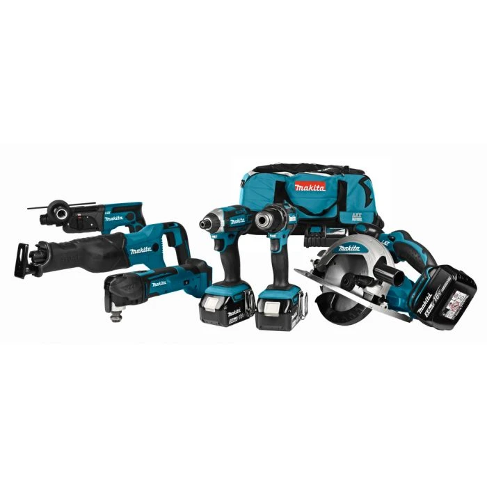 Makita DLX6038T 18 V Combiset Voor Divers Zaag-, Boor- En (slag)schroefwerk 6 Makita DLX6038T 18 V Combiset Voor Divers Zaag-, Boor- En (slag)schroefwerk - Afbeelding 4