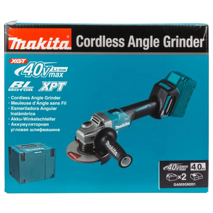 Makita GA005GM201 40 V Max Haakse Slijper 125 Mm 4 Makita GA005GM201 40 V Max Haakse Slijper 125 Mm - Afbeelding 2