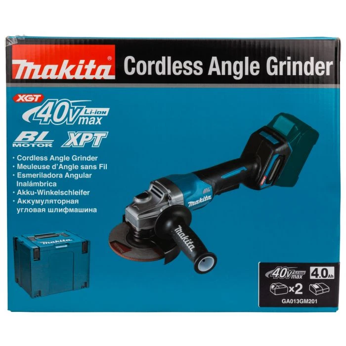 Makita GA013GM201 40 V Max Haakse Slijper 125 Mm 4 Makita GA013GM201 40 V Max Haakse Slijper 125 Mm - Afbeelding 2