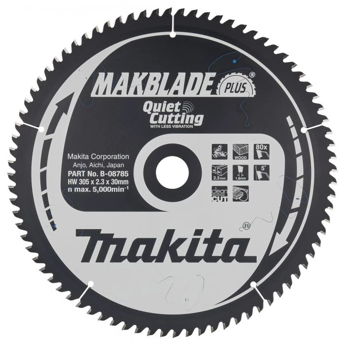 Makita B-08785 Afkortzaagblad Hout 4 Makita B-08785 Afkortzaagblad Hout - Afbeelding 2