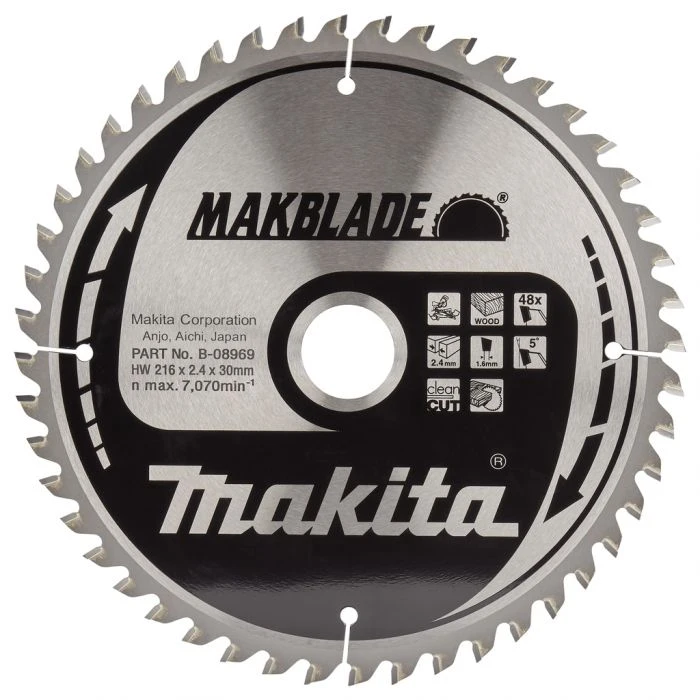 Makita B-08969 Afkortzaagblad Hout 4 Makita B-08969 Afkortzaagblad Hout - Afbeelding 2