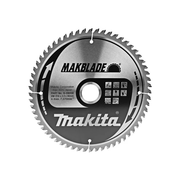 Makita B-09058 Zaagb Hout 216x30x2,1 60T 5g 4 Makita B-09058 Zaagb Hout 216x30x2,1 60T 5g - Afbeelding 2