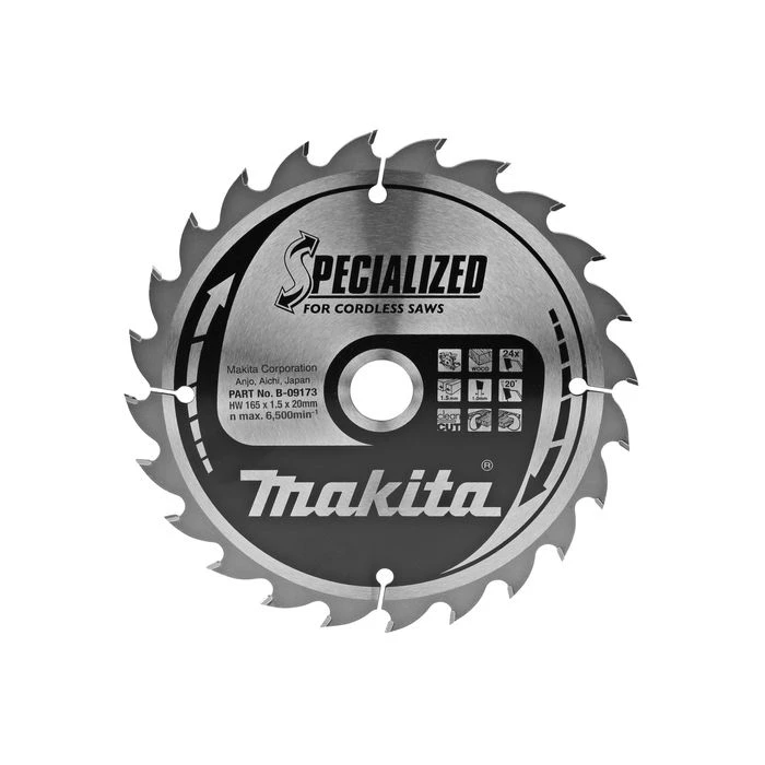 Makita B-09173 Cirkelzaagblad Hout 4 Makita B-09173 Cirkelzaagblad Hout - Afbeelding 2