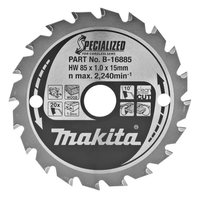 Makita B-16885 Cirkelzaagblad Hout 3 Makita B-16885 Cirkelzaagblad Hout
