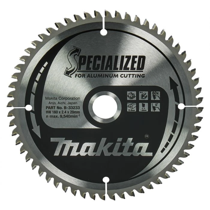 Makita B-33233 Cirkelzaagblad Aluminium 3 Makita B-33233 Cirkelzaagblad Aluminium