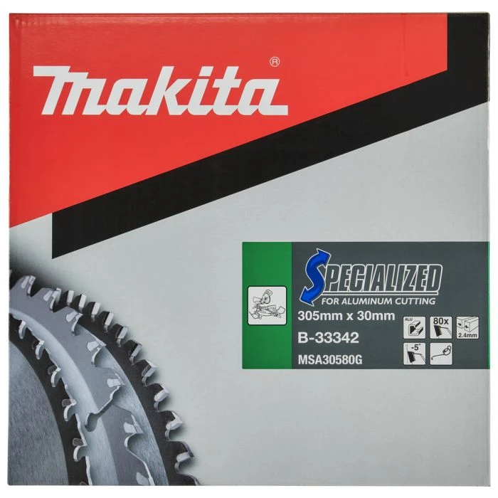 Makita B-33342 Afkortzaagblad Aluminium 11 Makita B-33342 Afkortzaagblad Aluminium - Afbeelding 9