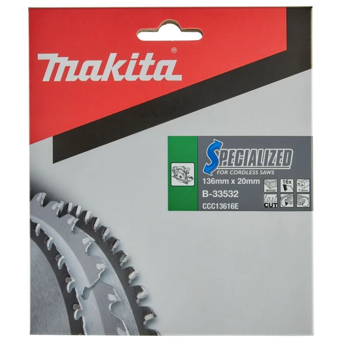 Makita B-33532 Cirkelzaagblad Hout 5 Makita B-33532 Cirkelzaagblad Hout - Afbeelding 3