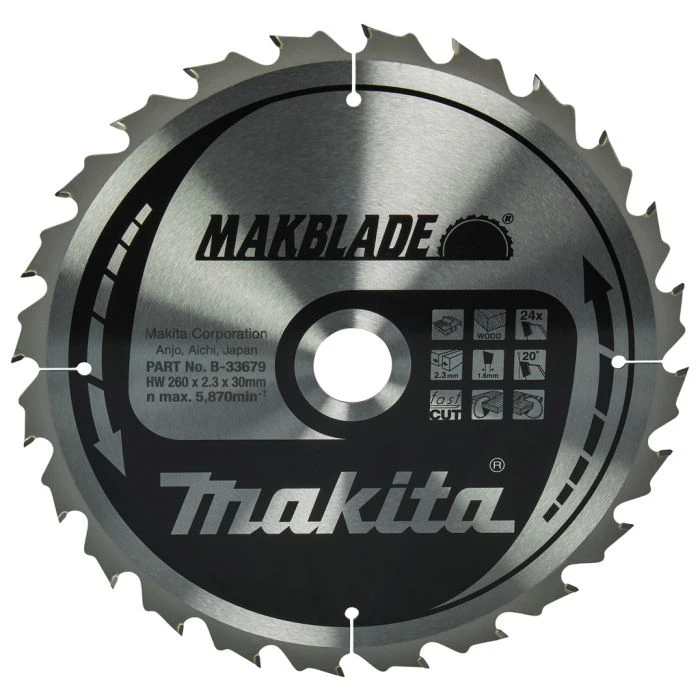 Makita B-33679 Tafelzaagblad Hout 3 Makita B-33679 Tafelzaagblad Hout