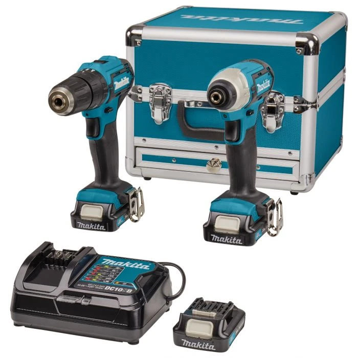 Makita CLX228SAX2 12 V Max Combiset (klop)boren En (slag)schroeven 4 Makita CLX228SAX2 12 V Max Combiset (klop)boren En (slag)schroeven - Afbeelding 2