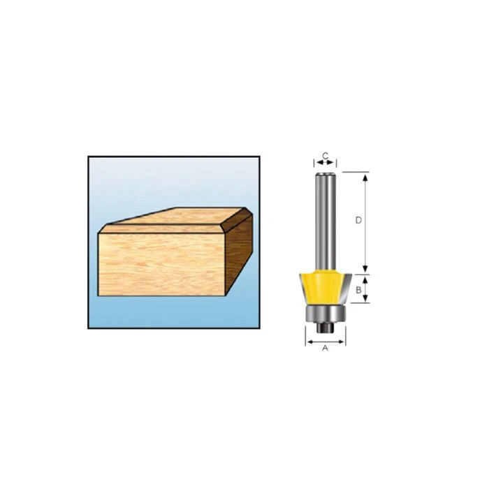 Makita D-10615 Afkantfrees+lag 22gr S8 4 Makita D-10615 Afkantfrees+lag 22gr S8 - Afbeelding 2