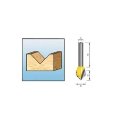 Makita D-10724 V-groeffrees 19,05 90gr S8 -Makita Shop Nederland d 10702 a1c0 3