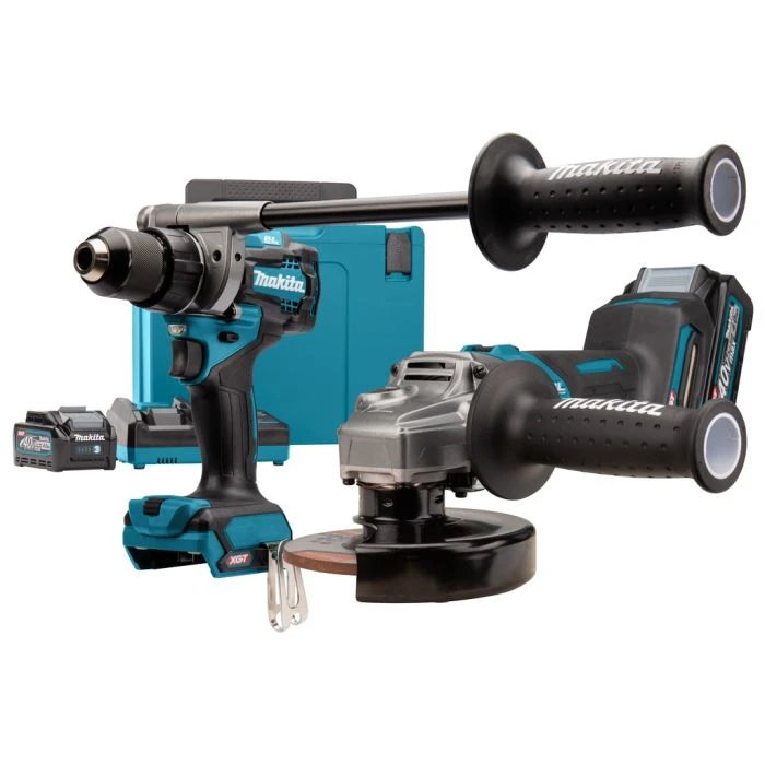 Makita DK0124G201 40 V Max Combiset Boren, Schroeven En Slijpen 3 Makita DK0124G201 40 V Max Combiset Boren, Schroeven En Slijpen