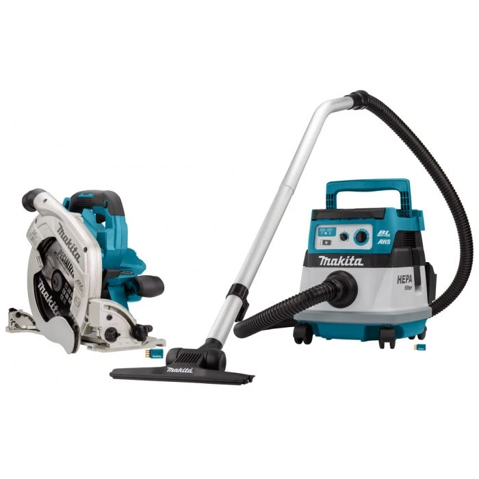 Makita DLX2390UX1 2x18 V AWS Combiset Voor Zagen (235mm) En Stofzuigen 3 Makita DLX2390UX1 2x18 V AWS Combiset Voor Zagen (235mm) En Stofzuigen