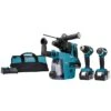 Makita DLX3106TW1 18 V Combiset Voor (slag)schroeven En Boren In Hout En Beton 1 Makita DLX3106TW1 18 V Combiset Voor (slag)schroeven En Boren In Hout En Beton -Makita Shop Nederland dlx3106tw1 a2r0 s100
