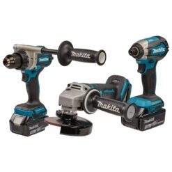 Makita DLX3156TX1 18 V Combiset Boren, (slag)schroeven En Slijpen 14 Makita DLX3156TX1 18 V Combiset Boren, (slag)schroeven En Slijpen -Makita Shop Nederland dlx3156tx1 c2r0 s102 1