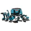 Makita DLX6082T 18 V Combiset (klop)boren, (slag)schroeven, Zagen En Slijpen 2 Makita DLX6082T 18 V Combiset (klop)boren, (slag)schroeven, Zagen En Slijpen -Makita Shop Nederland dlx6082t a1c0 s100