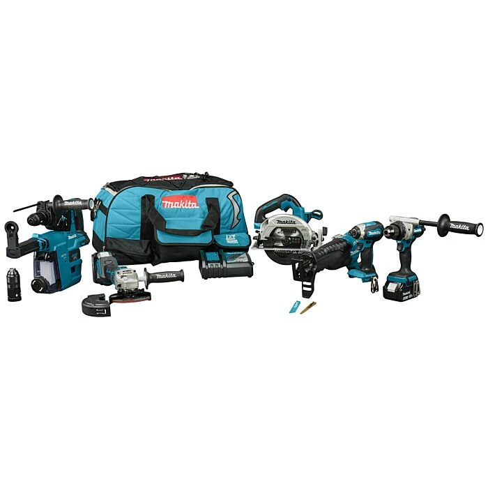 Makita DLX7031TX1 LXT 18 V Combiset Voor (slag)schroeven, (klop)boren, Slijpen En Zagen En Met Multitool 3 Makita DLX7031TX1 LXT 18 V Combiset Voor (slag)schroeven, (klop)boren, Slijpen En Zagen En Met Multitool