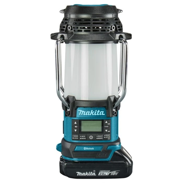 Makita DMR056 14,4 V / 18 V Camping Lamp Met Radio En Bluetooth 3 Makita DMR056 14,4 V / 18 V Camping Lamp Met Radio En Bluetooth