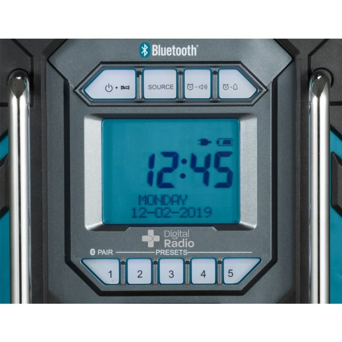 Makita DMR301 Bouwradio FM DAB/DAB+ Bluetooth Met Laadfunctie 7 Makita DMR301 Bouwradio FM DAB/DAB+ Bluetooth Met Laadfunctie - Afbeelding 5