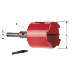 Dozenboor ECO 6-knt, 82mm, Rotec, 764.0082