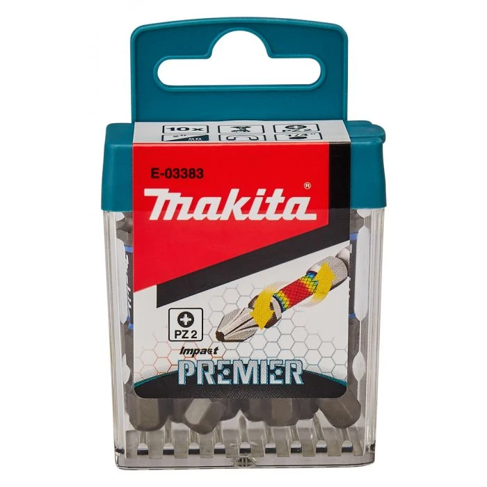 Makita E-03383 Slagschroefbit PZ2x50mm (10 Stuks) 4 Makita E-03383 Slagschroefbit PZ2x50mm (10 Stuks) - Afbeelding 2